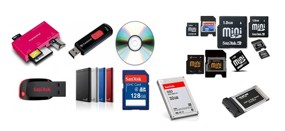 Types of portable storage devices