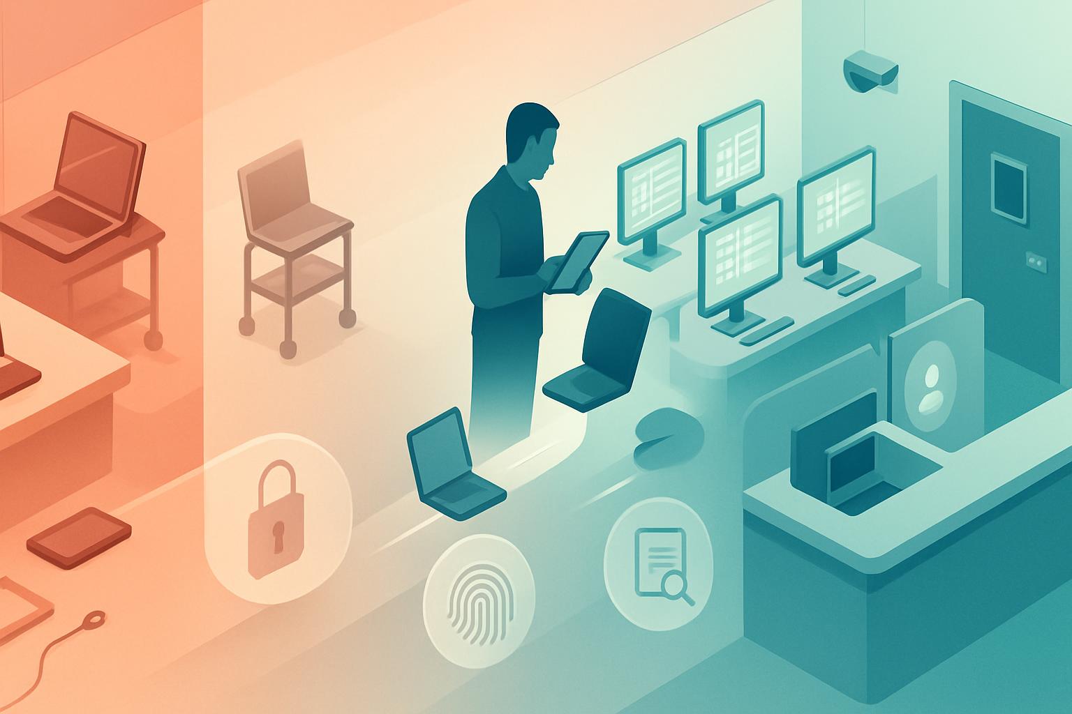 What Is the Workstation Security Migration Plan for EHR Clinics?