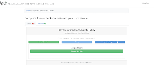  Maintain NIST SP 800-171 & CMMC Compliance 