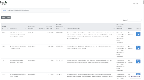  Generate your NIST SP 800-171 & CMMC 2.0 Plan of Action and Milestones 